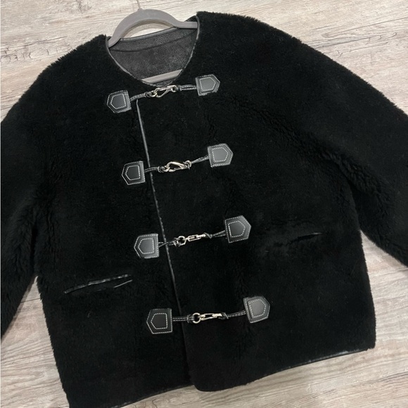 Teddy Shearling Clasp Jacket - Picture 13 of 14